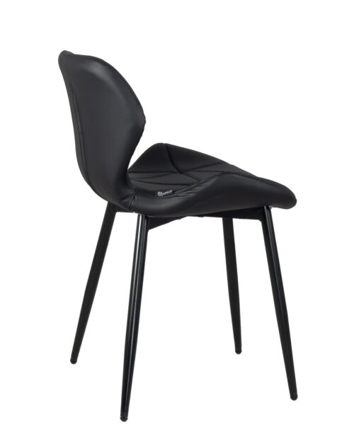 chaise-cuisine-assise-design-similicuir-noir-pied-metal-lot-4 chaise-cuisine-assise-design-similicuir-noir-pied-metal-lot-4