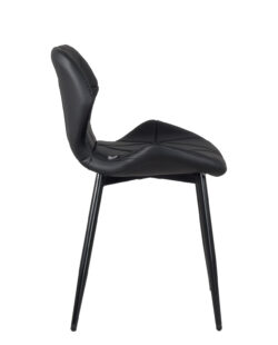 chaise-design-salle-manger-sejour-noir-similicuir-metal-lot-4