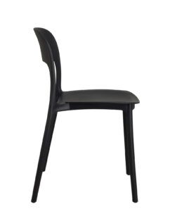chaises-cuisine-empilables-plastique-noir-design-pas-cher