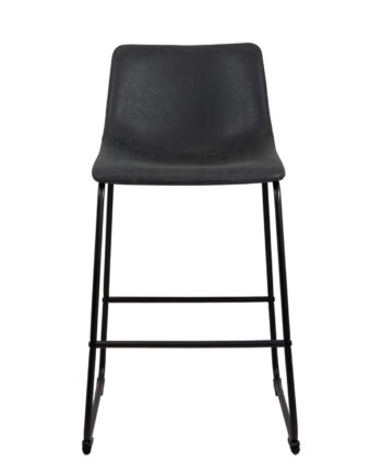 lot-2-chaises-hautes-cuisine-moderne-plan-travail-bar-large-assise-noir-vintage-H24