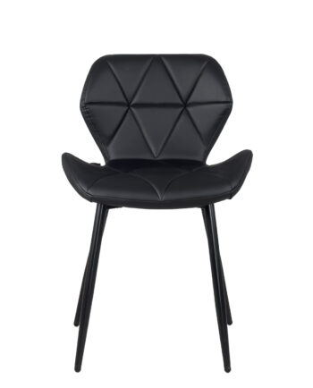 lot-4-chaises-design-salle-manger-sejour-noir-similicuir-metal-rafa