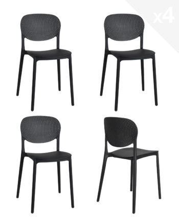 lot-4-chaises-empilables-cuisine-noir-plastique-pratique