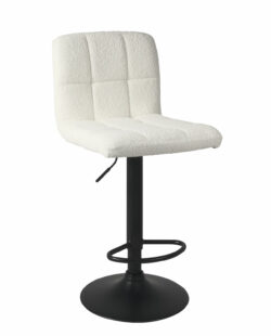 chaise-bar-matelassees-chaise-haute-confort-tissu-tedy-bouclette-blanc-pied-noir