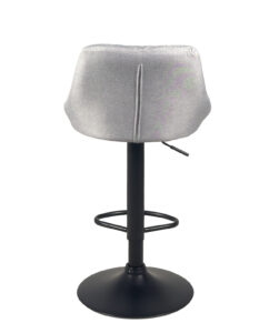 lot-2-tabouret-chaise-bar-matelasse-assise-tissu-gris-pied-noir-pas-cher