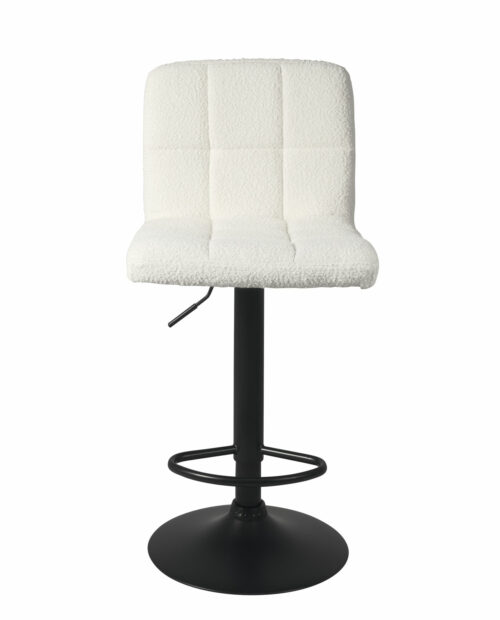 lot-2-tabourets-bar-matelassees-confort-tissu-bouclettes-tedy-blanc-pied-noir lot-2-tabourets-bar-matelassees-confort-tissu-bouclettes-tedy-blanc-pied-noir