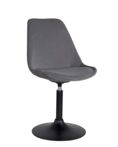 chaises-pivotantes-coussin-tulipe-salle-manger-nosa-velour-gris-base-noir