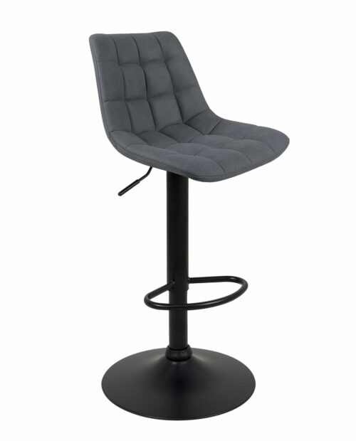 lot-2-tabourets-design-sid-noir-tissu-matelasse-gris lot-2-tabourets-design-sid-noir-tissu-matelasse-gris