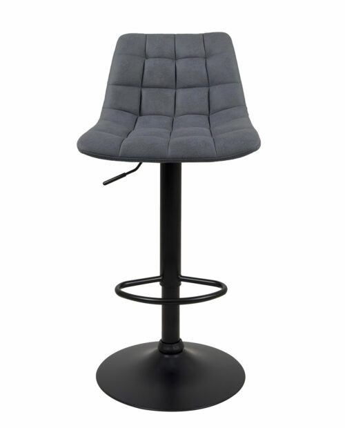 tabouret-design-noir-tissu-matelasse-gris-kayelles tabouret-design-noir-tissu-matelasse-gris-kayelles