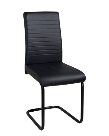 lot-2-chaises-confort-salle-manger-noir-integral-pied-cantilever