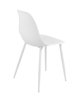 chaise-cuisine-design-blanc-plastique-metal-kayelles chaise-cuisine-design-blanc-plastique-metal-kayelles
