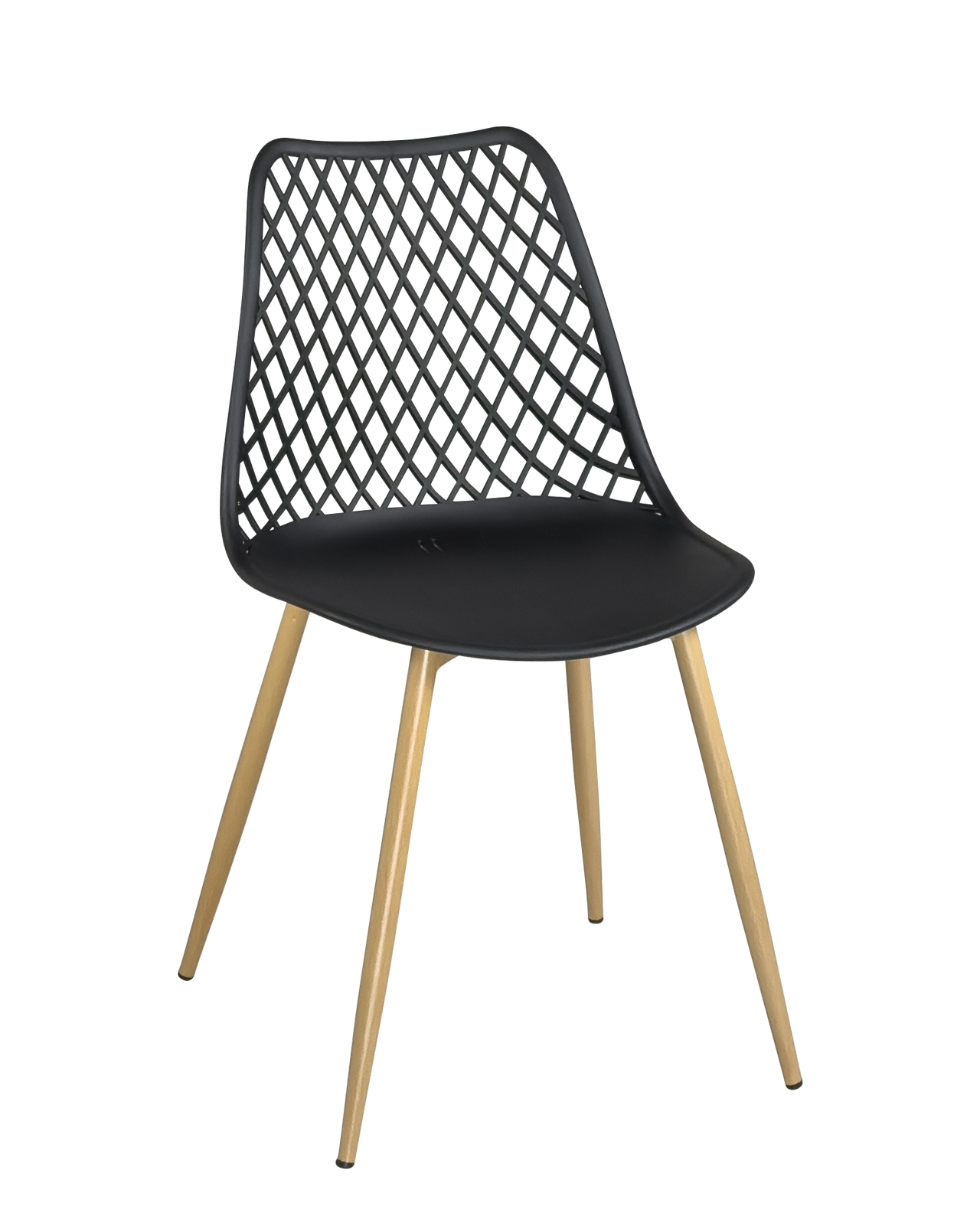 KAYELLES Lot De 2 Chaises De Bar Scandinaves MALI - Hauteur 67 Cm, Dossier Et Coussin Simili Cuir, Pieds Bois Hêtre Naturel (Blanc)