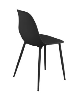 chaise-cuisine-design-noir-plastique-metal-kayelles chaise-cuisine-design-noir-plastique-metal-kayelles