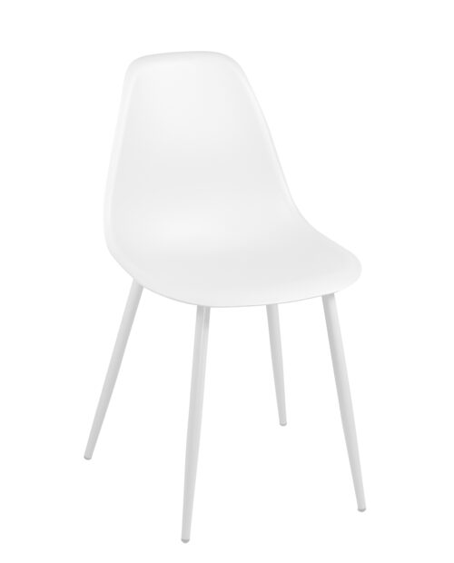 chaise-cuisine-design-pas-cher-blanc-plastique-metal-NOVA chaise-cuisine-design-pas-cher-blanc-plastique-metal-NOVA