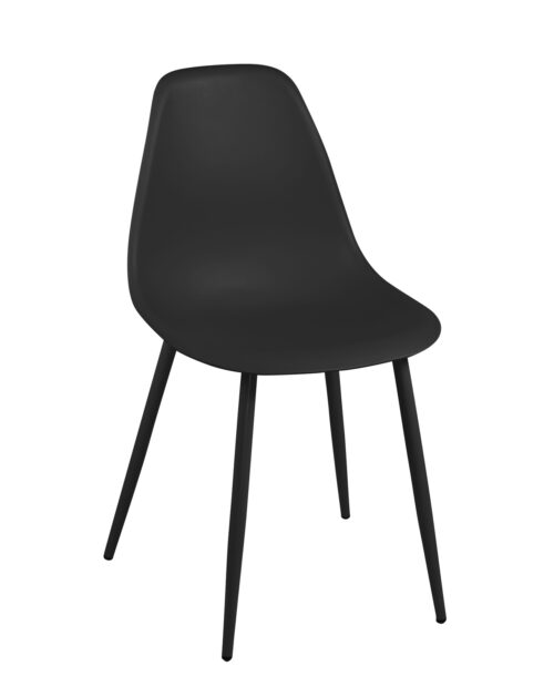 chaise-cuisine-design-pas-cher-noir-plastique-metal-NOVA chaise-cuisine-design-pas-cher-noir-plastique-metal-NOVA