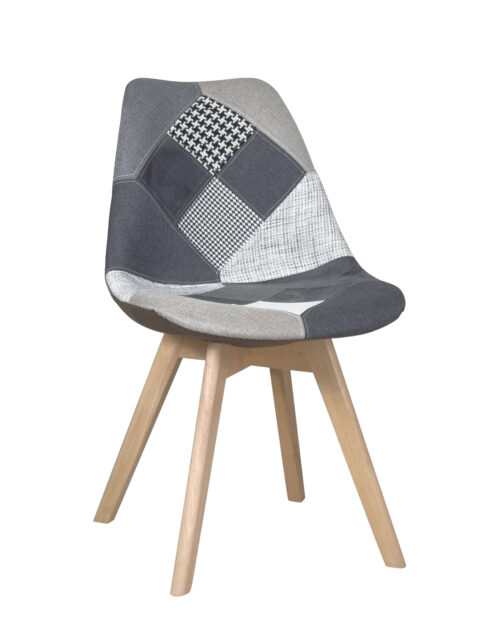 chaise-patchwork-gris-scandinaves-tulipe-lot-2-salle-manger-cuisine chaise-patchwork-gris-scandinaves-tulipe-lot-2-salle-manger-cuisine