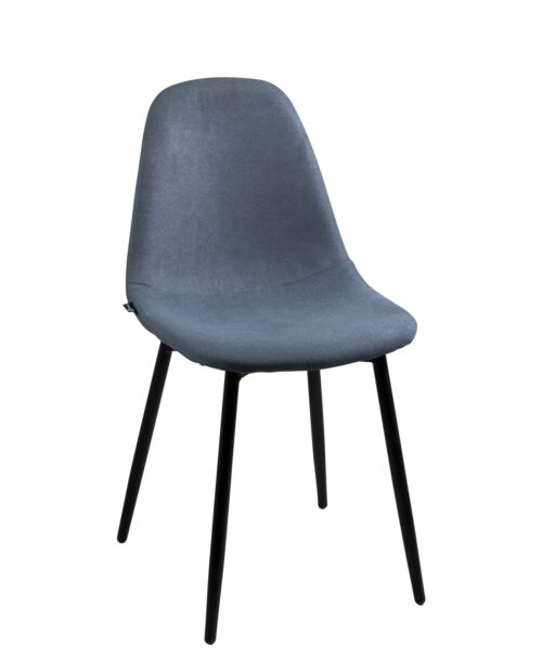chaise-salle-manger-salon-tissu-bleu-doux-pieds-métal-noir chaise-salle-manger-salon-tissu-bleu-doux-pieds-métal-noir