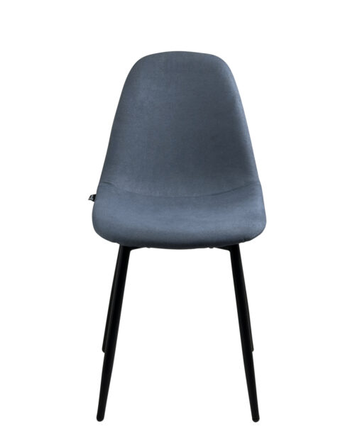 chaise-salle-manger-sejour-tissu-bleu-touché-doux-pieds-métal-noir chaise-salle-manger-sejour-tissu-bleu-touché-doux-pieds-métal-noir