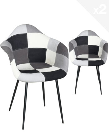lot-2-chaises-accoudoirs-Patchwork-Vintage-multicolor-gris