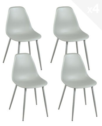 lot-4-chaises-cuisine-pas-cher-gris-plastique-metal-NOVA