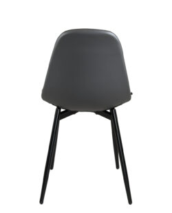 lot-4-chaises-similicuir-anthracite-pied-epoxy-metal-noir-salon-sejour-NOVA lot-4-chaises-similicuir-anthracite-pied-epoxy-metal-noir-salon-sejour-NOVA