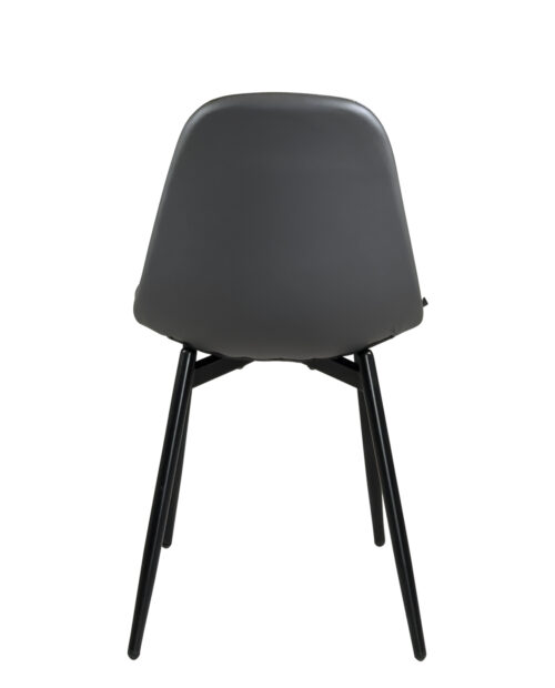 lot-4-chaises-similicuir-anthracite-pied-epoxy-metal-noir-salon-sejour-NOVA lot-4-chaises-similicuir-anthracite-pied-epoxy-metal-noir-salon-sejour-NOVA