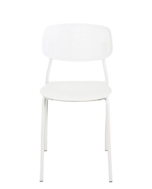 chaise-cuisine-empilables-blanche-plastique-metal-moderne-simple-lot-de-4 chaise-cuisine-empilables-blanche-plastique-metal-moderne-simple-lot-de-4