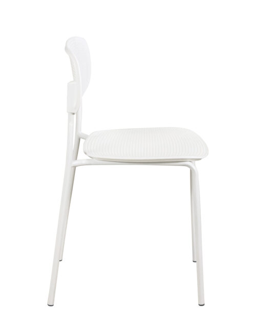 chaise-cuisine-empilables-blanches-plastique-metal-moderne-simple-AZA chaise-cuisine-empilables-blanches-plastique-metal-moderne-simple-AZA