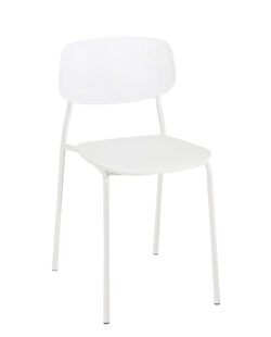 chaise-cuisine-plastique-metal-blanc-moderne-simple-empilable-kayelles