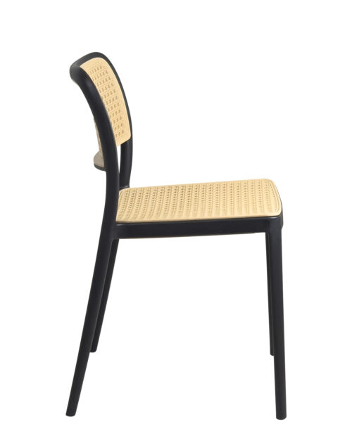 chaise-salle-a-manger-empilable-pas-cher-noir-plastique-rotin-kayelles chaise-salle-a-manger-empilable-pas-cher-noir-plastique-rotin-kayelles