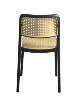 chaise-vintage-salle-manger-resto-empilable-lot-de-2-noir-plastique-rotin-kayelles chaise-vintage-salle-manger-resto-empilable-lot-de-2-noir-plastique-rotin-kayelles