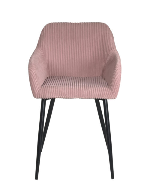 fauteuil-accoudoirs-salle-manger-cuisine-velours-large-cote-rose-pied-metal-noir fauteuil-accoudoirs-salle-manger-cuisine-velours-large-cote-rose-pied-metal-noir