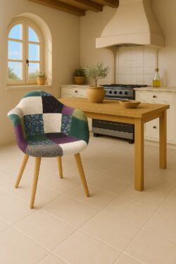chaise-accoudoirs-patchwork-mediterraneen-cuisine-kayelles