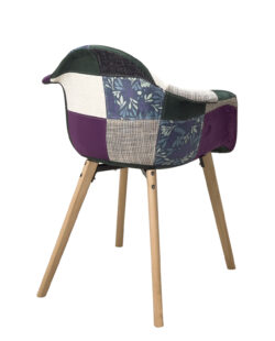 chaise-accoudoirs-patchwork-mediterraneen-cuisine-salle-a-manger-nora chaise-accoudoirs-patchwork-mediterraneen-cuisine-salle-a-manger-nora