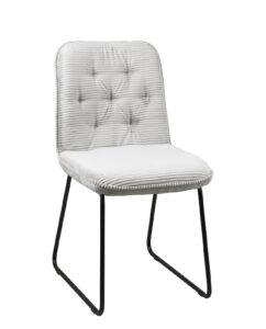 chaise-moderne-rembourree-tissu-rayures-gris-matelasse-lot-de-2