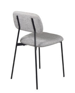 chaise-salle-a-manger-tissu-doux-gris-et-metal-design-confort