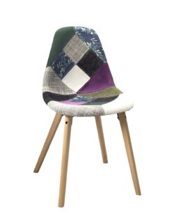 chaise-scandinave-patchwork-mediterraneen-bois-metal-nora