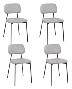 lot-4-chaises-salle-a-manger-Tala-tissu-gris-metal lot-4-chaises-salle-a-manger-Tala-tissu-gris-metal