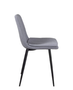 lot-de-4-chaises-salle-manger-rembourrées-sur-coussin-tissu-rayure-bleu-pied-metal-noir