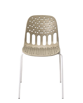 chaise-cuisine-moderne-design-pied-metal-blanc-assise-kaki-kio