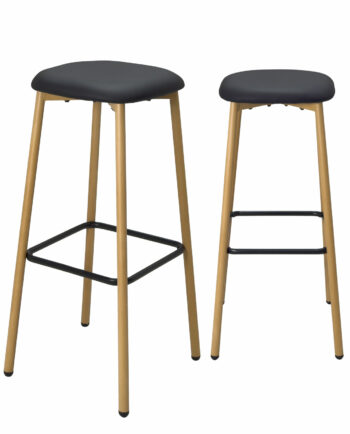 lot-2-tabourets-bar-sans-dossier-nes-pieds-metal-bois-assise-pu-noire-kayelles