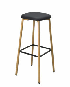 tabouret-bar-sans-dossier-pieds-metal-immitation-bois-assise-pu-noire-kayelles