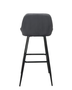 lot-de-2-chaises-de-bar-design-velours-gris-pieds-métal-68-cm lot-de-2-chaises-de-bar-design-velours-gris-pieds-métal-68-cm