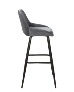 lot-de-2-chaises-hautes-de-bar-velours-gris-pieds-métal-68-cm-kayelles