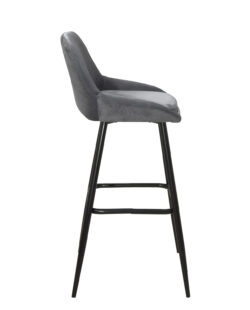 lot-de-2-chaises-hautes-de-bar-velours-gris-pieds-métal-68-cm-kayelles lot-de-2-chaises-hautes-de-bar-velours-gris-pieds-métal-68-cm-kayelles