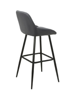 tabourets-de-bar-design-velours-gris-pieds-métal-68-cm-lot-de-2