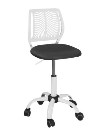 chaise-bureau-roulettes-tele-travail-réglable-kayelles-blanc-noir-mesh